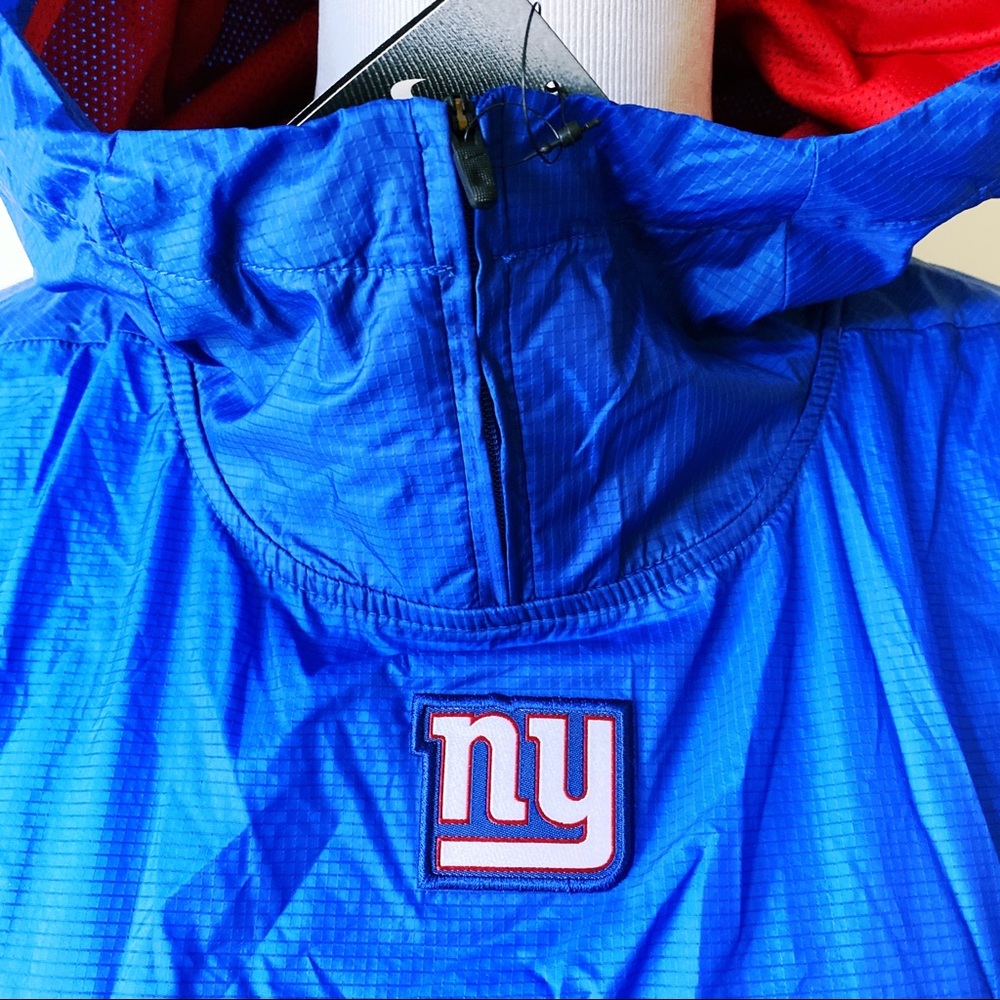 Nike NFL New York Giants Alpha Rush PO Jacket Blue Red Mens Medium / XL - Picture 2 of 8